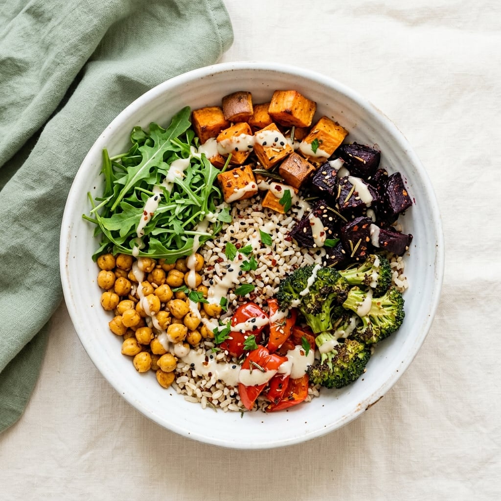 Roasted vegetable grain bowl